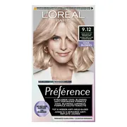 3x L'Oréal Préférence Cool Blondes Permanente Haarkleuring 9.12 Siberia - Extra Licht As Beigeblond