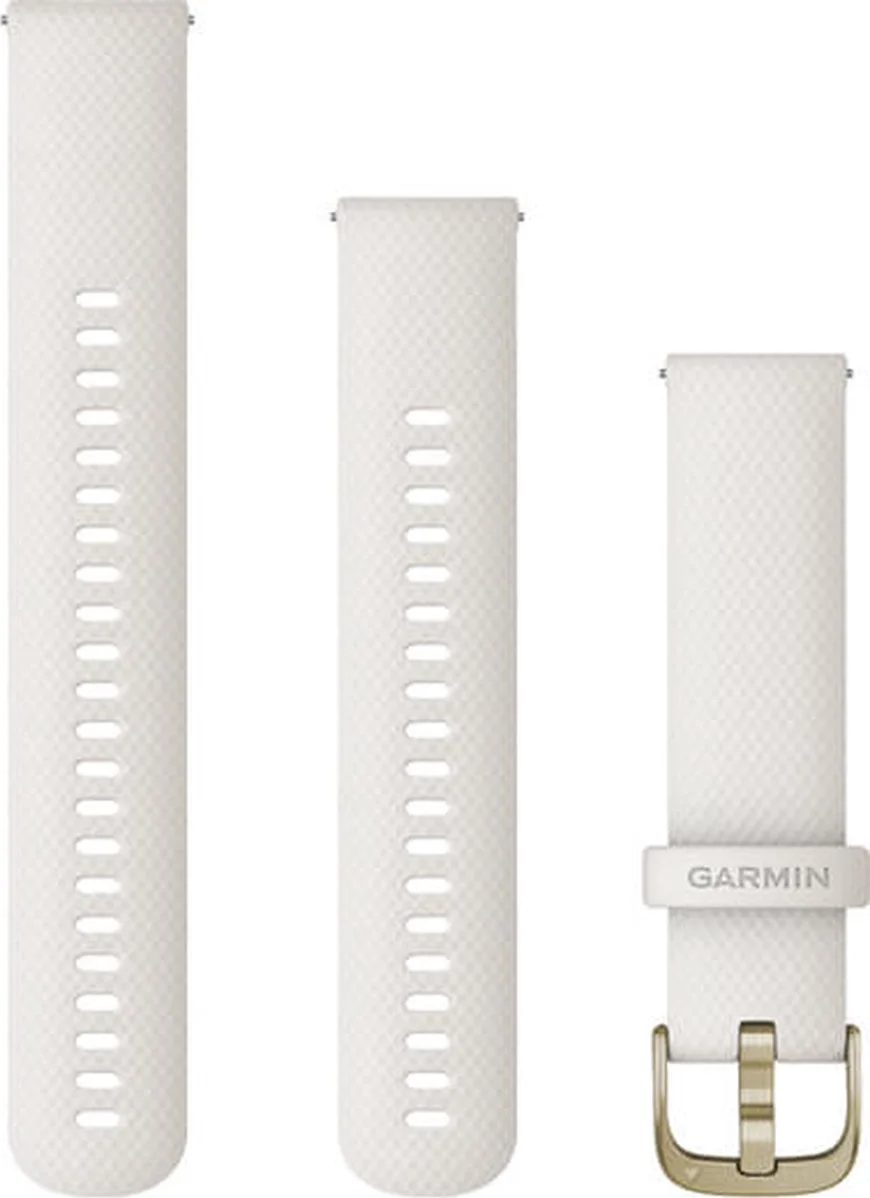Garmin Siliconen Bandje Crème/Goud 20mm
