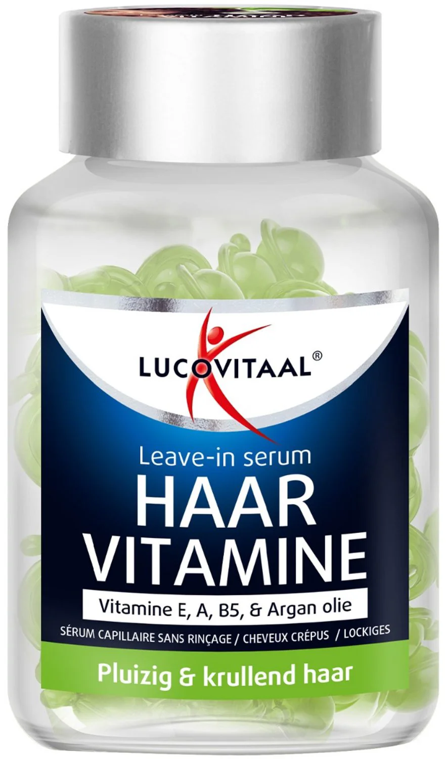 Lucovitaal Haarvitamine Leave-in Serum Pluizig & Krullend Haar Capsules 25CP