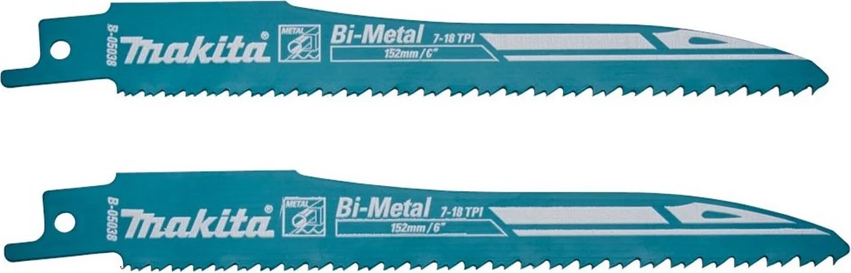 Makita B-05038-2 Reciprozaagblad Staal/Universeel 132mm