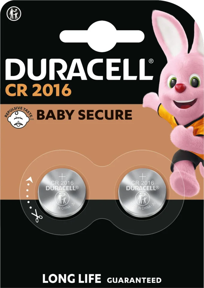 6x Duracell Knoopcelbatterijen 2016 2 stuks