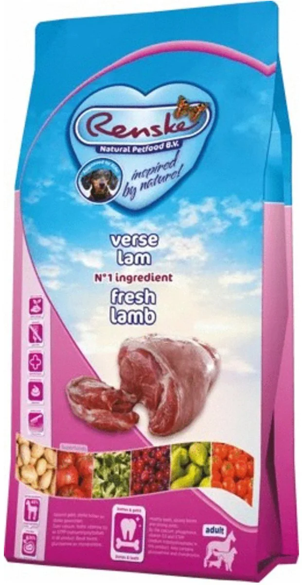 Renske Super Premium Graanvrij Adult Hondenvoer Lam 6,5 kg