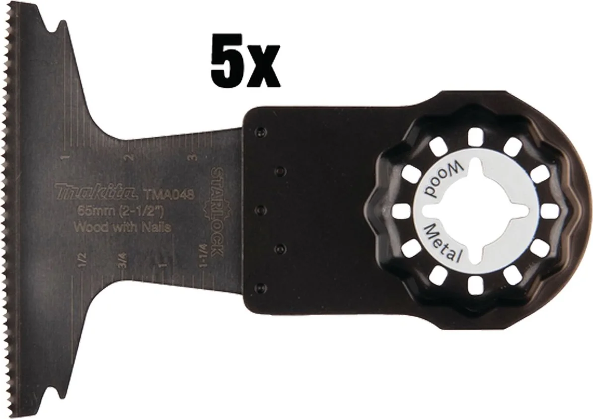 Makita B-64820-5 TMA048 Invalzaagblad 65x40mm hout&spijkers 5 stuks