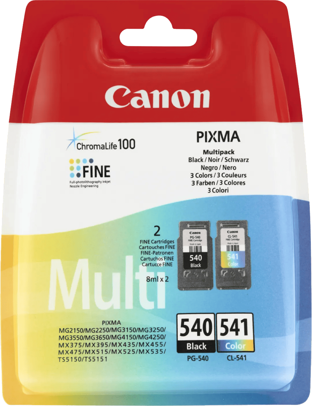 Canon PG-540/CL541 Inkt 4-pack