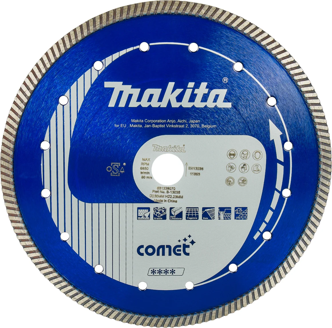 Makita B-13035 Diamantschijf | 230 x 22,23 x 2,4 mm