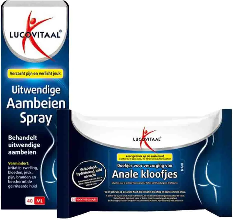 Lucovitaal Aambeien Spray en Anale Verzorgingsdoekjes Pakket