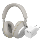 Bowers & Wilkins Px7 S2e Grijs + BlueBuilt Power Delivery Oplader met Usb C Poort 20W Wit