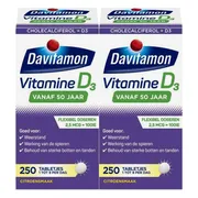 2x Davitamon Vitamine D3 Vanaf 50 Jaar 250 tabletten
