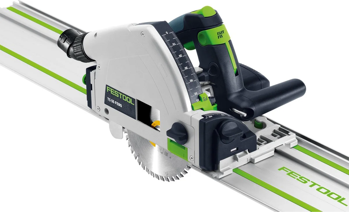 Festool TS 55 FEBQ-Plus-FS Invalzaag in Systainer + FS 1400/2 Geleiderail - 577010