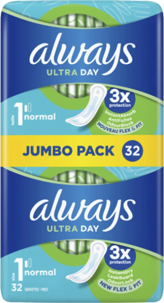 Always Maandverband Ultra Day 1 Normaal 32 stuks