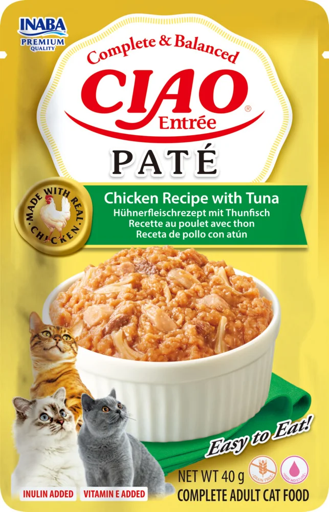 Ciao Entrée Paté Kattenvoer Nat Chicken & Tuna 40 gr