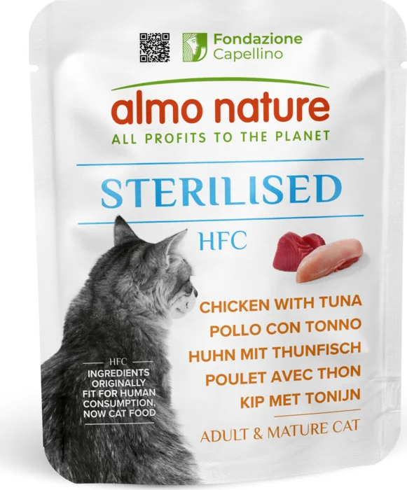 Almo Nature HFC Sterilised Kattenvoer Kip met Tonijn 50 gr