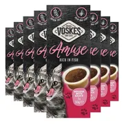 8x Voskes Kattensnack Mousse Vis in Saus 7x30 gr