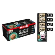 Sheba Kattenvoer Nat Délices du Jour in Gelei Vis Selectie Multipack 60x85 gr
