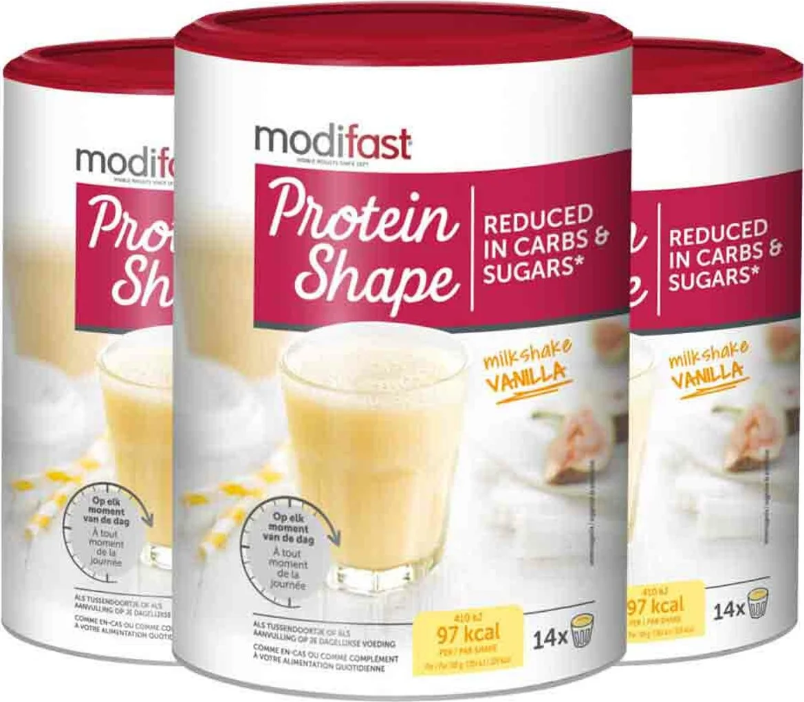 3x Modifast Protein Shape Milkshake Vanille 420 gr