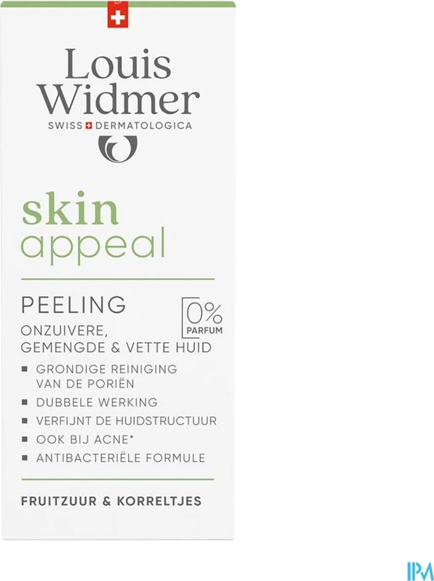 Louis Widmer Skinappeal Peeling zonder parfum 50 ML