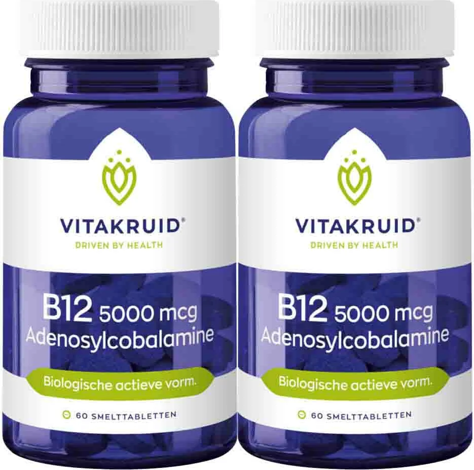 2x Vitakruid B12 Adenosyl 5000 Mcg 60 tabletten