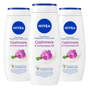 3x NIVEA Douchecrème Cashmere & Cotton Seed Oil 250 ml