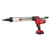 Milwaukee M18 C18 PCG/600T-201B Accu lijm- en kitspuit met 600 ml transparante patroonhouder 18V 2.0Ah in tas - 4933441808