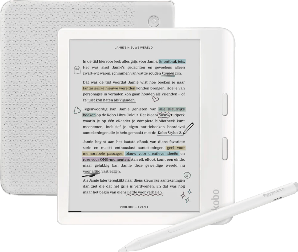 Kobo Libra Colour Wit + Kobo Stylus 2