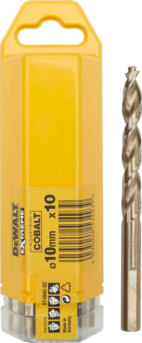 DeWALT DT4942 Industrial Cobalt Boor HSS 10.0mm VE=10