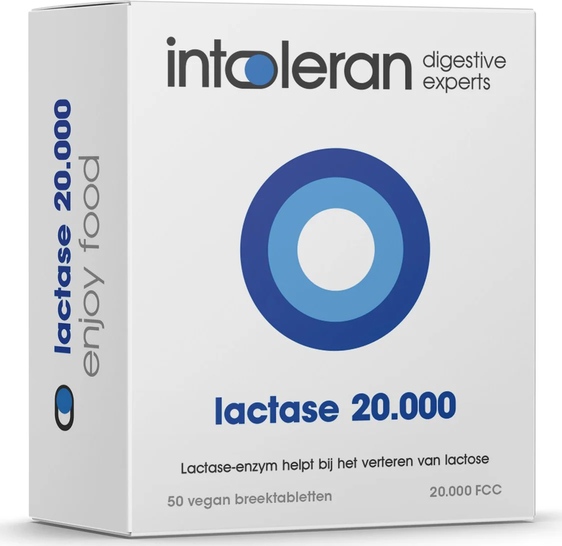 Intoleran Lactase 20.000 FCC Breektabletten 50TB