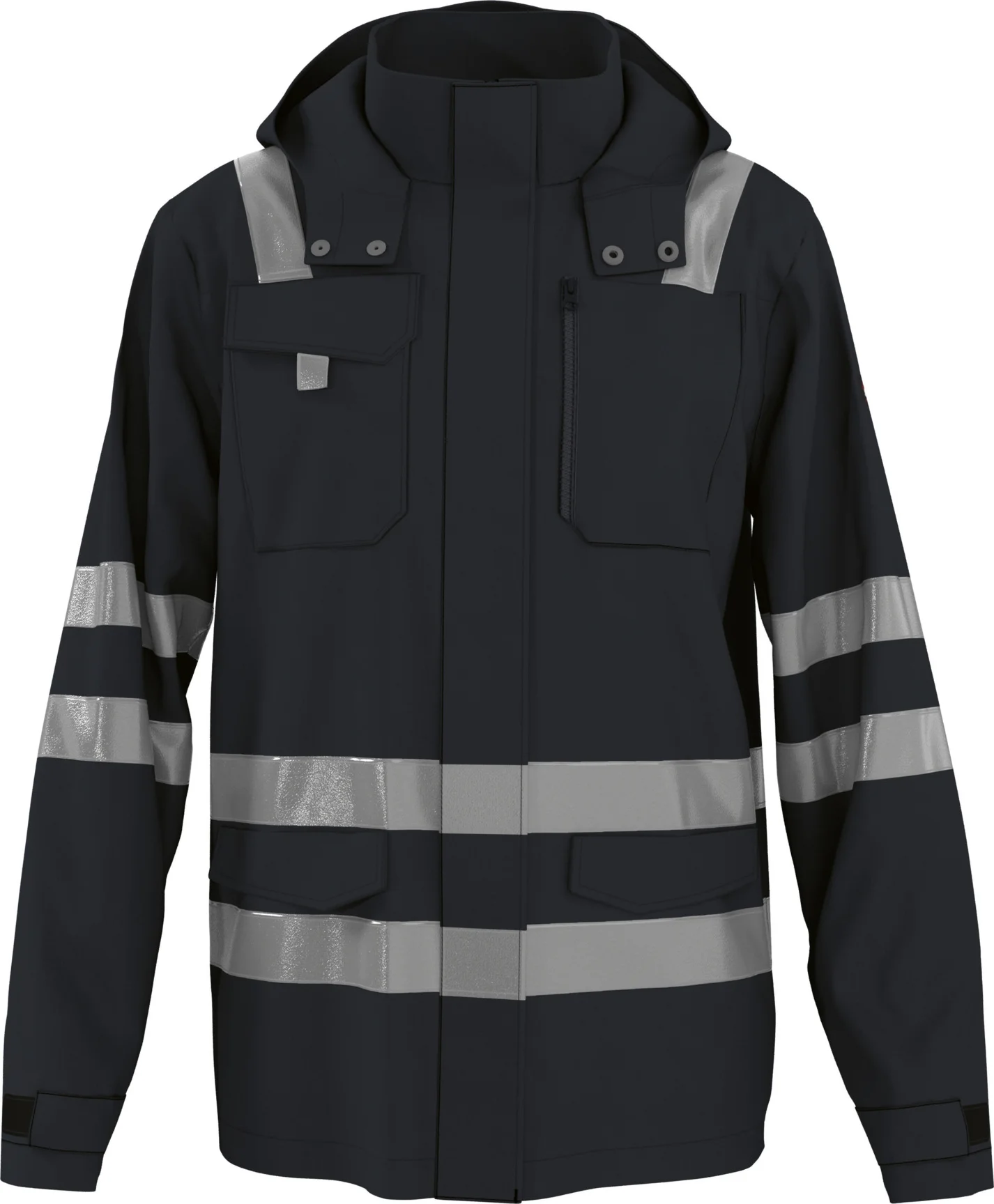 PARKSIDE PERFORMANCE Heren softshell jas, reflecterend (Zwart, L)