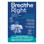 Breathe Right Neusstrips Transparant Extra Sterk 44ST
