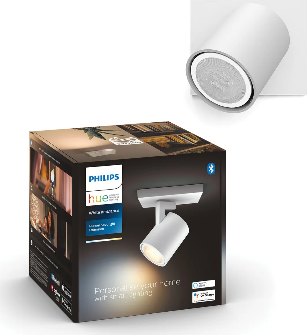 Philips Hue Runner opbouwspot White Ambiance - 1 Spots - Wit