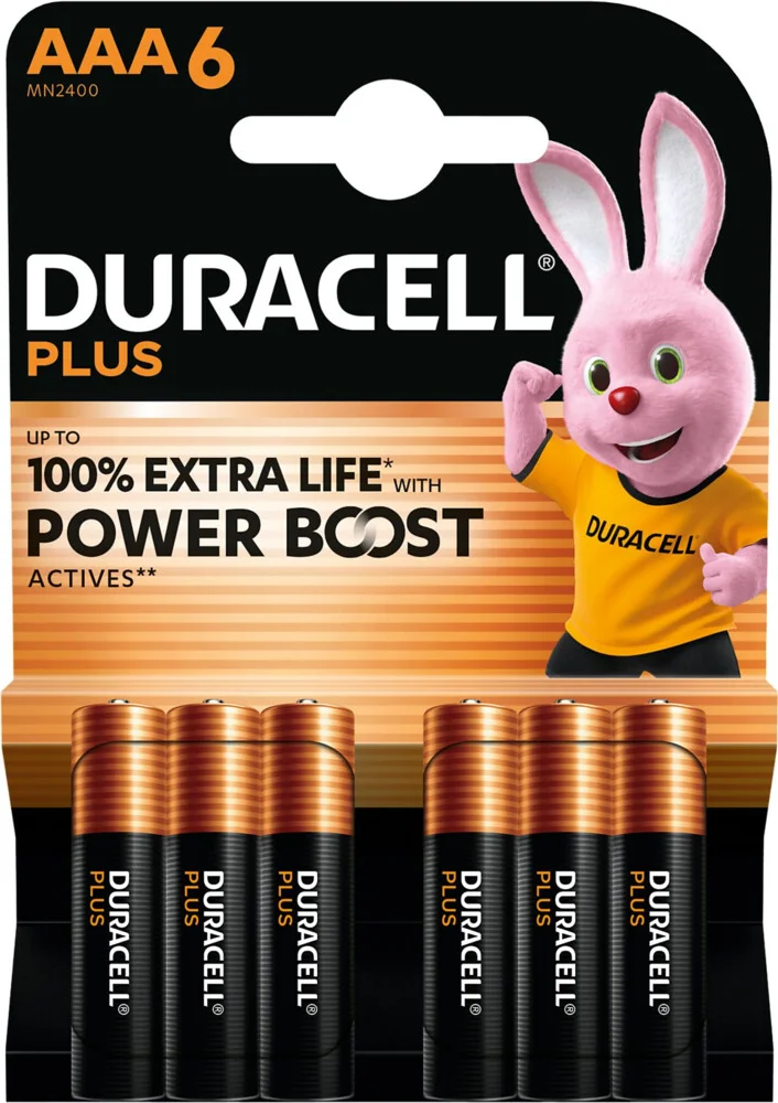 3x Duracell Alkaline Batterijen Mainline Bst AAA 6 stuks