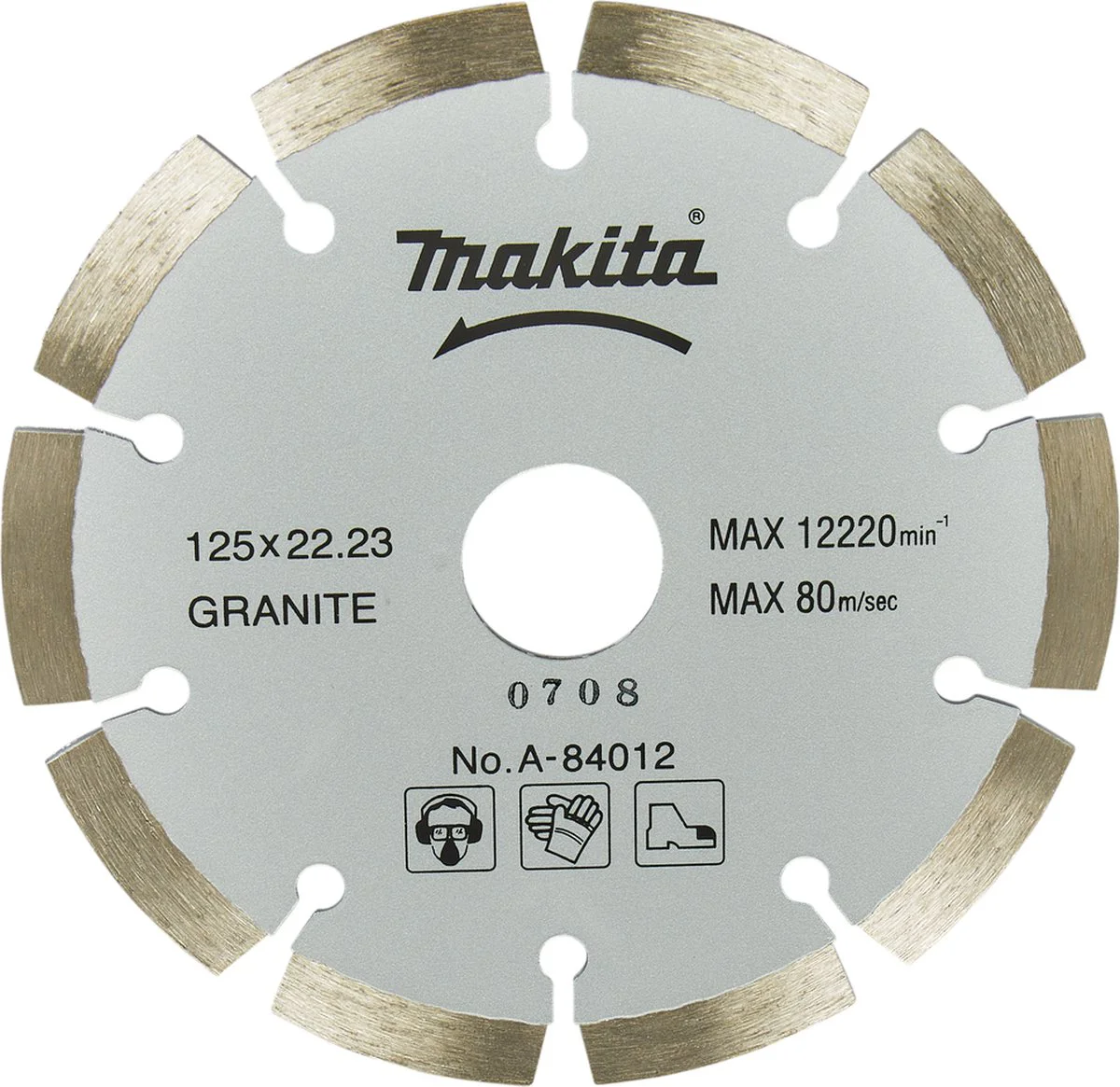 Makita A-84012 Diamantschijf | 125 x 22,23 x 2,0 mm | + reduceerring 20 mm