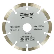 Makita A-84012 Diamantschijf | 125 x 22,23 x 2,0 mm | + reduceerring 20 mm