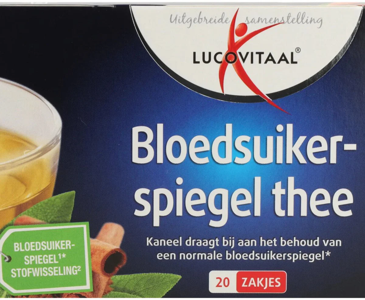 6x Lucovitaal Bloedsuikerspiegel Thee 20 zakjes