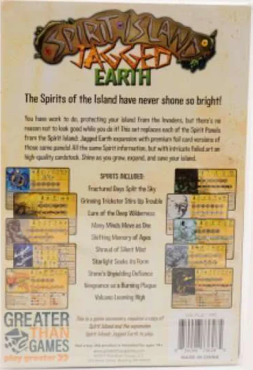 Spirit Island Jagged Earth Premium Foil Spirit Panels
