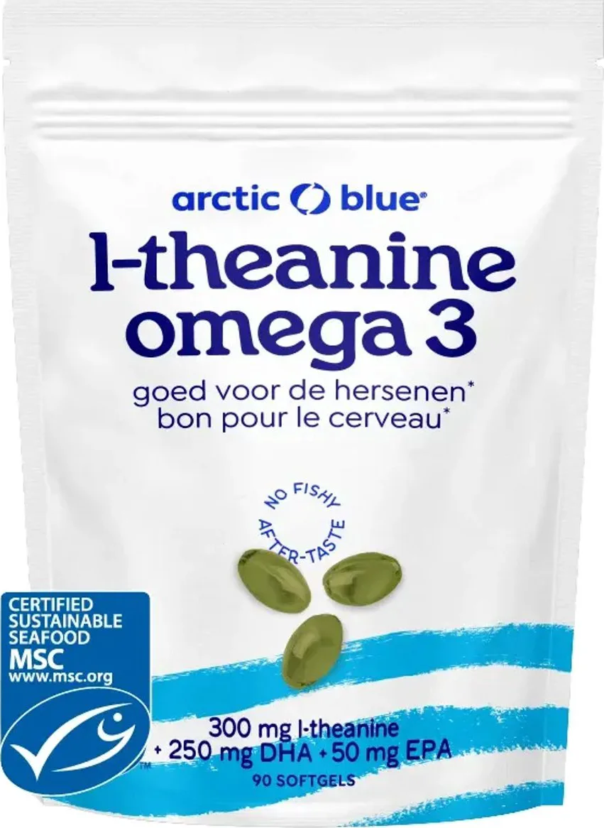 Arctic Blue L-Theanine Omega 3 Softgels 90CP