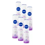 6x NIVEA Deodorant Spray Fresh Sensation 150 ml