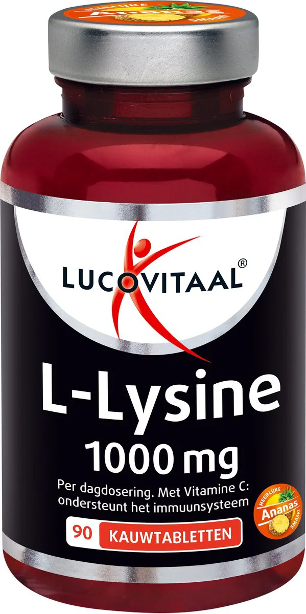Lucovitaal L-Lysine 1000 mg 90 kauwtabletten