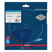 Bosch Professional Cirkelzaagblad EXPERT Construct Wood | Ø 160 x 2,0 x 20mm 24T - 2608644136