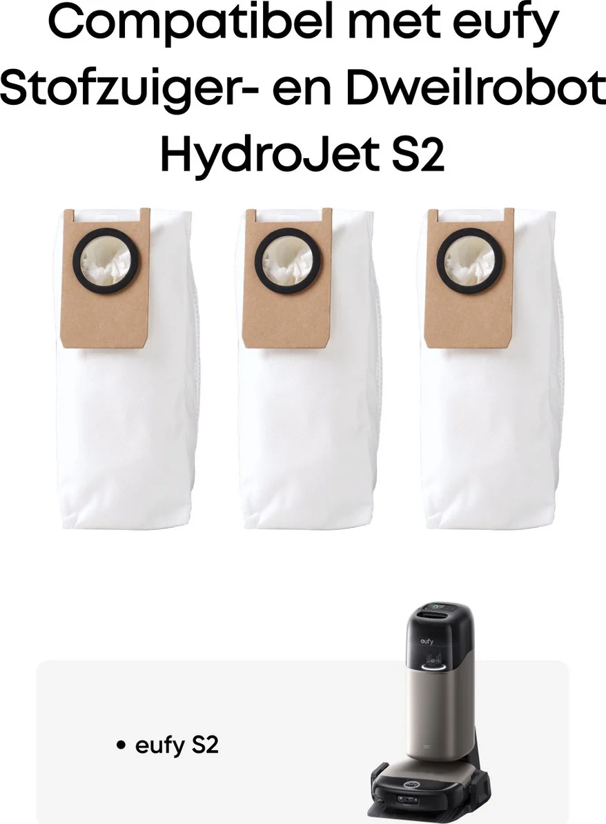 eufy Omni S2 stofzakken (2 stuks)