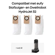 eufy Omni S2 stofzakken (2 stuks)