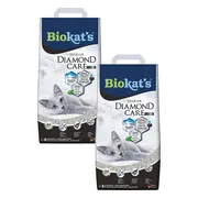 2x Biokat's Kattenbakvulling Diamond Care Classic 8 liter
