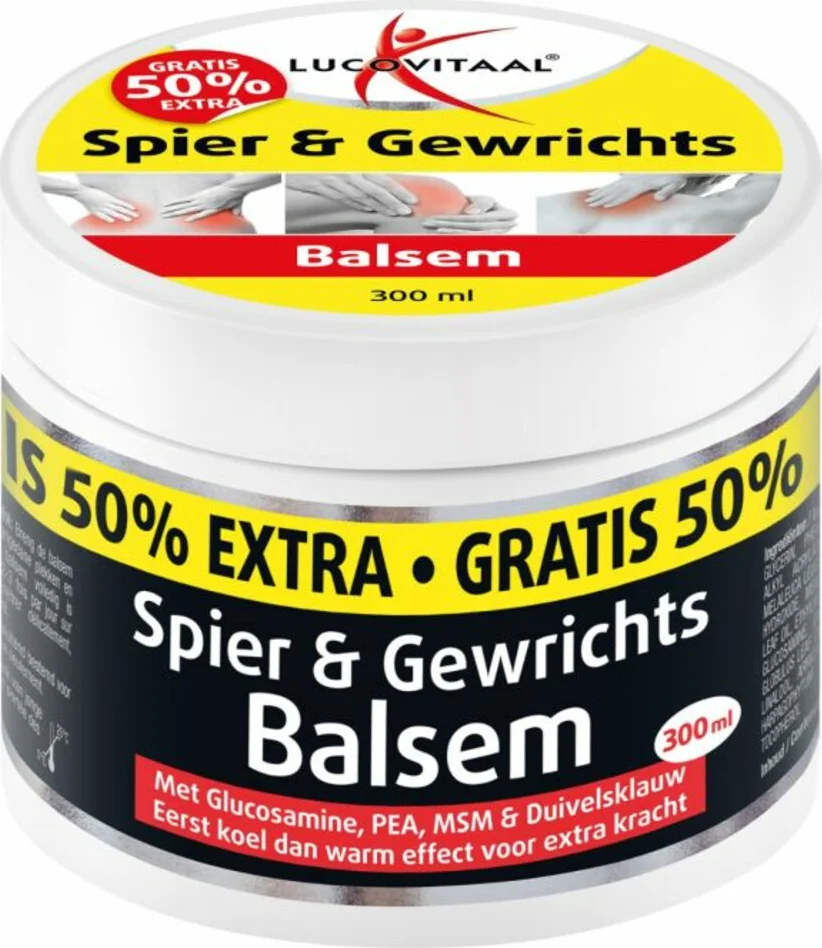 12x Lucovitaal Spier & Gewrichtsbalsem 50% Extra 300 ml