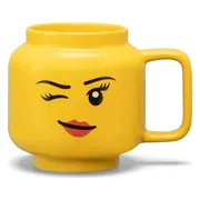 LEGO Grote keramische mok met knipogend meisjeshoofd