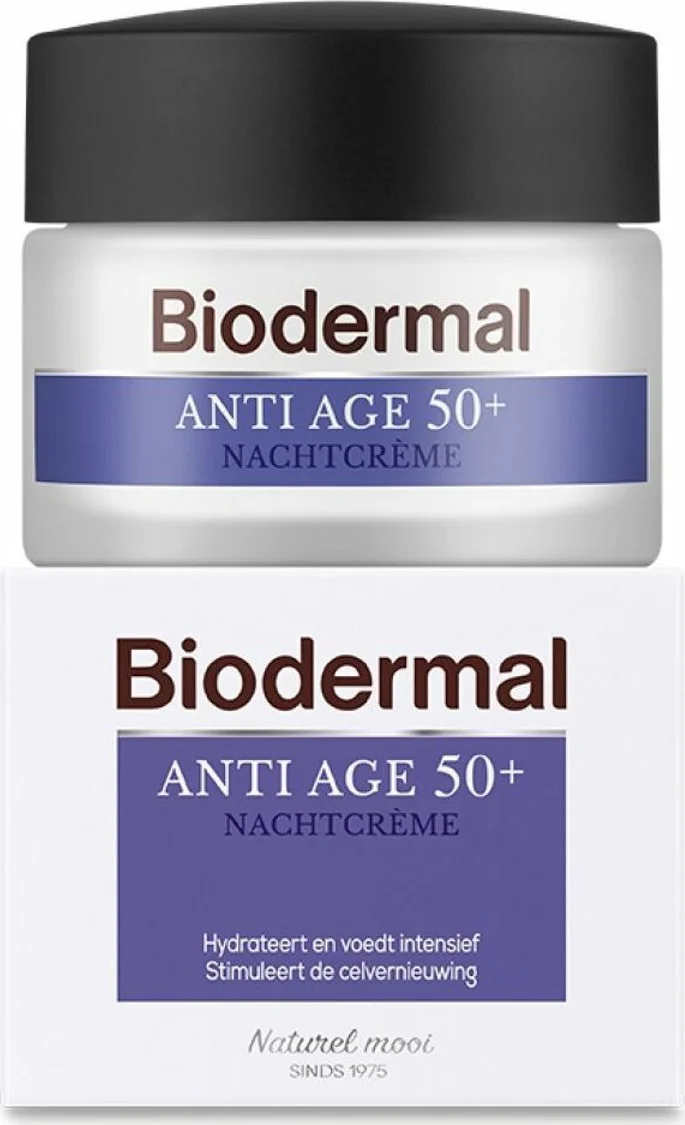 2x Biodermal Nachtcreme Anti Age 50+ 50 ml