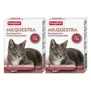 2x Beaphar Milquestra Ontworming Tabletten Kat 2 - 12 kg 2 tabletten
