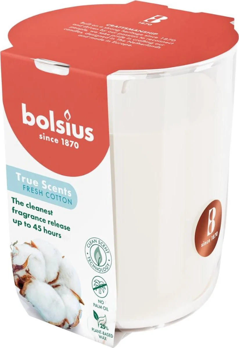 Bolsius True Scents Fresh Cotton