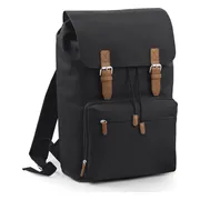 Bagbase Vintage Laptop Rugzak 18 Liter - Zwart-Bruin