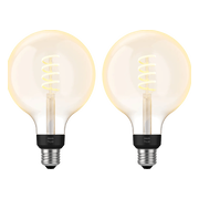 Philips Hue Filament White Ambiance Globe XL 2-pack