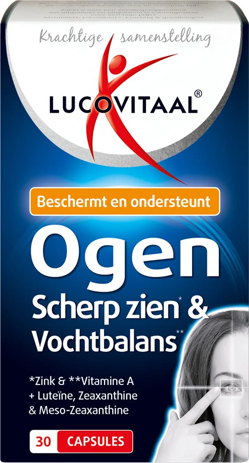 3x Lucovitaal Ogen Scherp Zien en Vochtbalans 30 capsules
