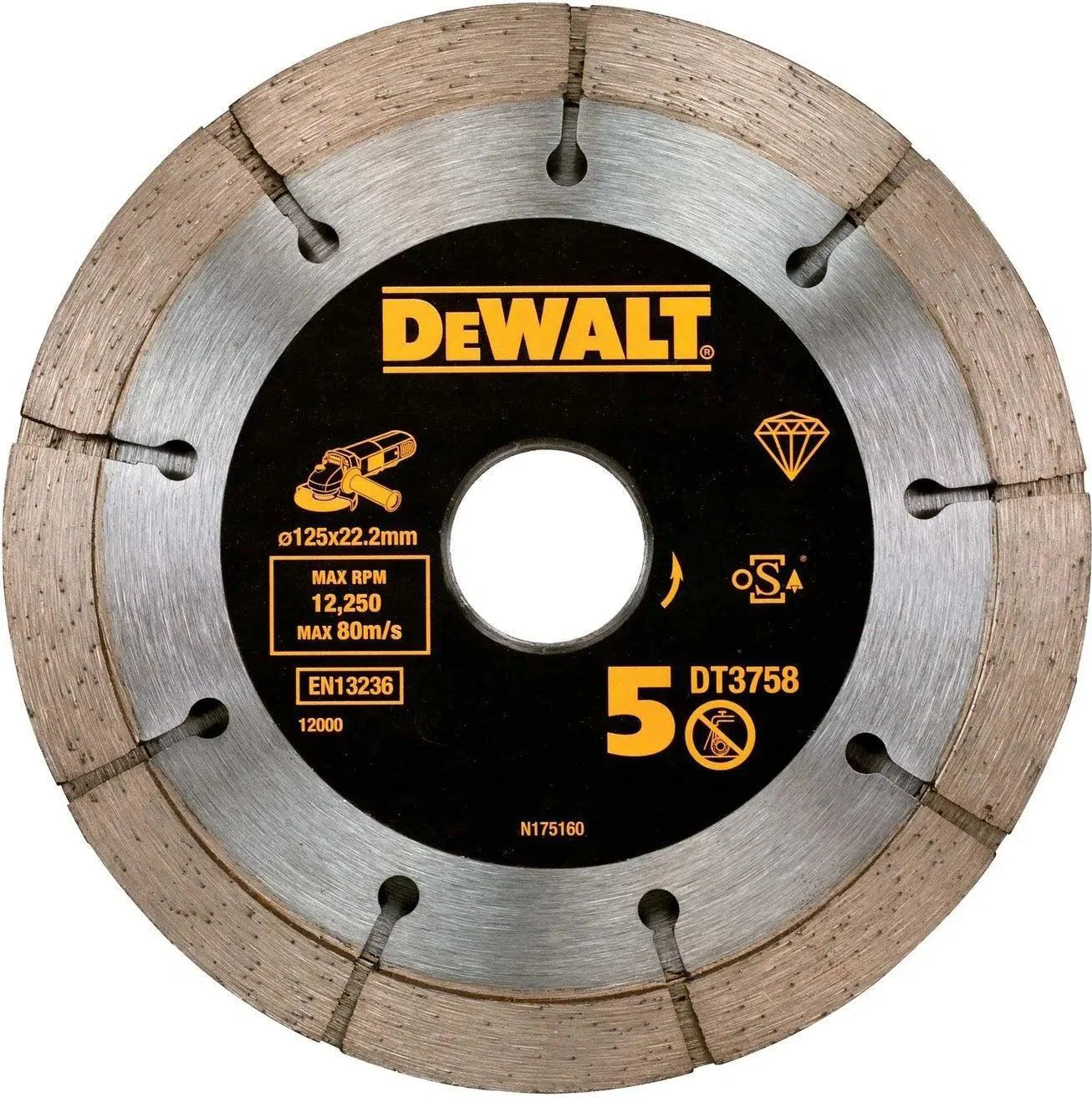 DeWALT DT3758 Diamantvoegenfrees EXTREME 125mm